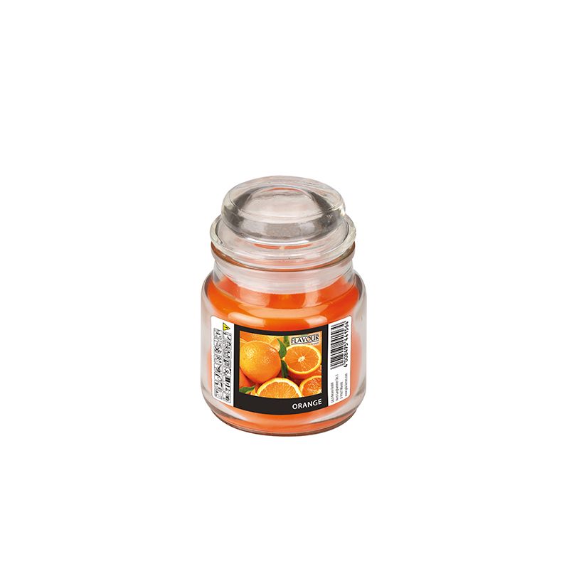 Duftkerzen im Glas, Orange,  Ø 63 mm · 85 mm, "Flavour"  - Bild 1