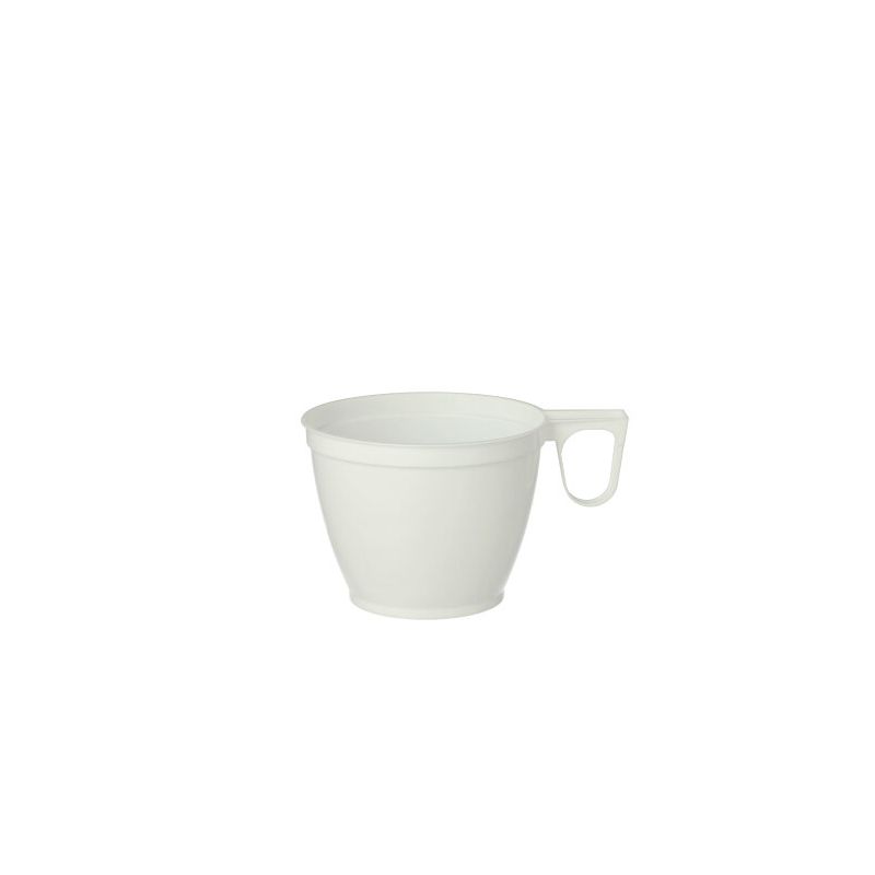 Einweg-Kaffeetassen, PS 0,18 l Ø 7,8 cm · 6 cm weiss - Bild 1