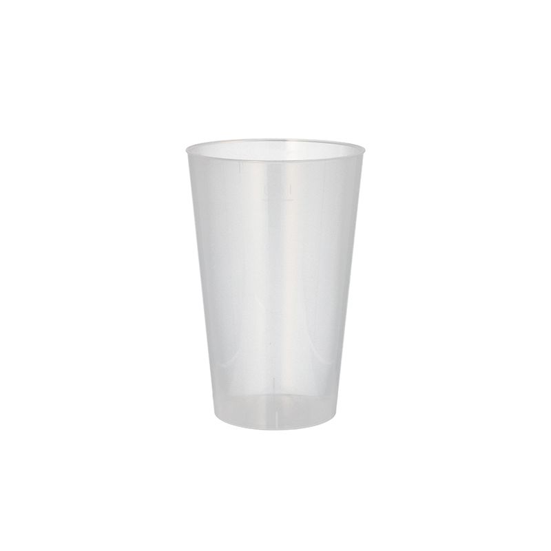 Mehrweg-Plastikbecher PP 0,4 l Ø 8,6 cm · 13 cm unzerbrechlich - Bild 1