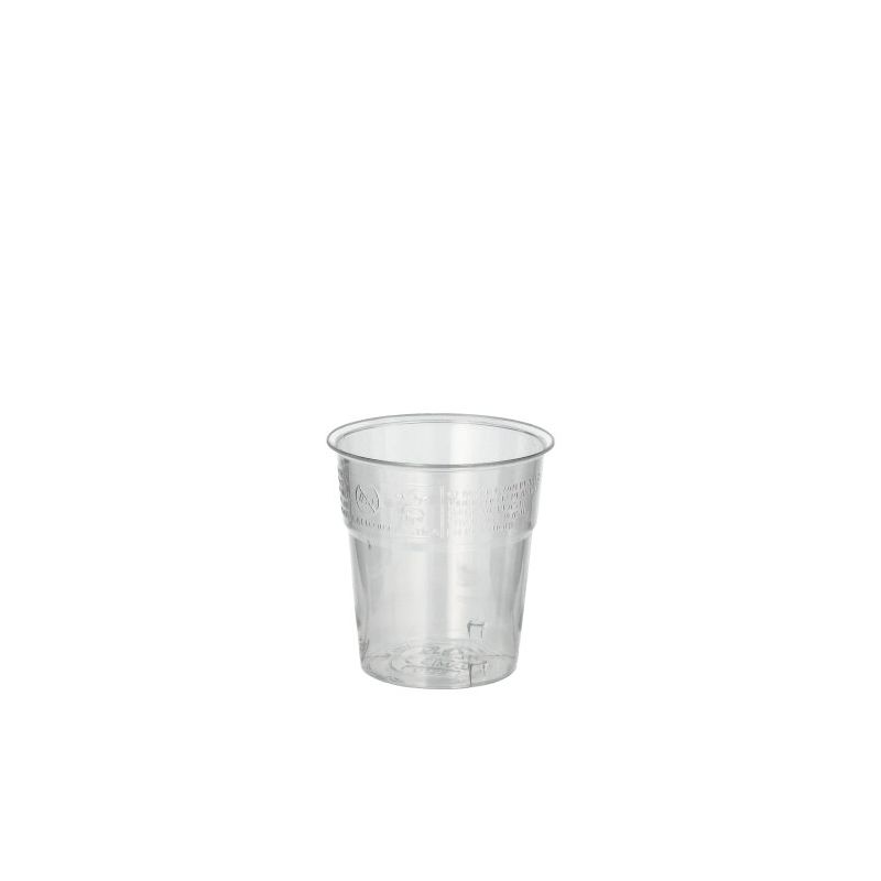 Plastikbecher (PS) 0,1 l Ø 6 cm · 6,7 cm glasklar - Bild 1