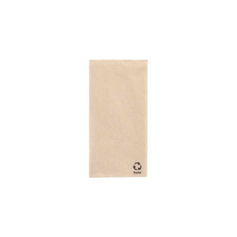 Servietten, 1-lagig 1/8-Falz 33 x 33 cm natur aus recyceltem Papier - Bild 1