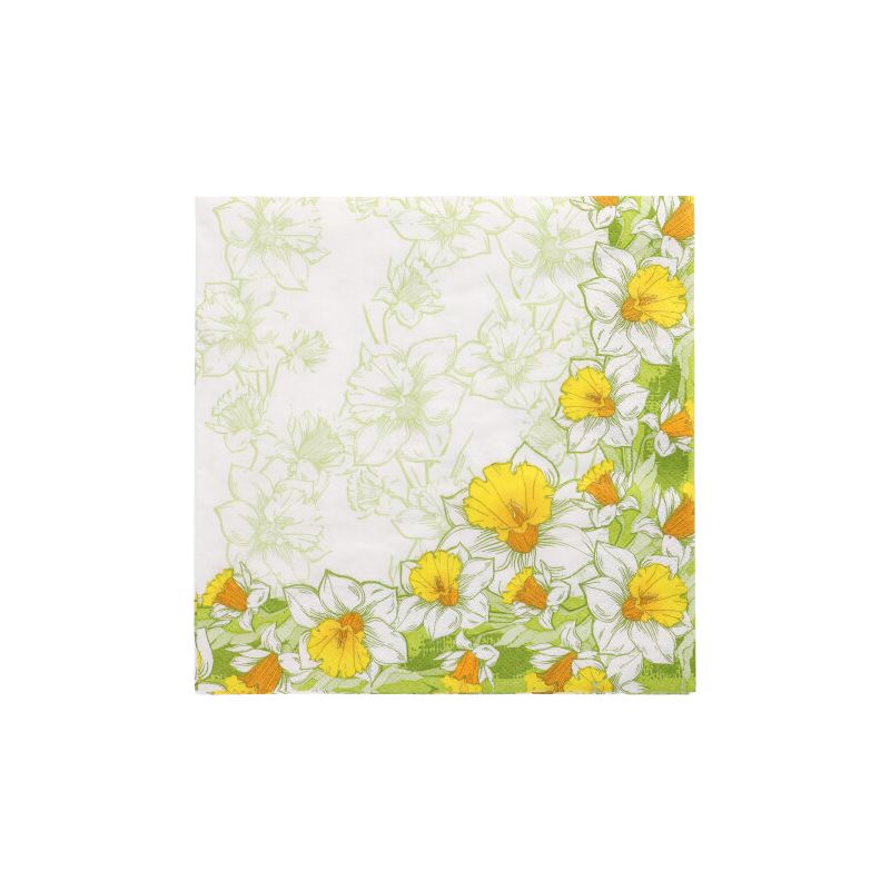 Servietten, 3-lagig 1/4-Falz 40 x 40 cm "Narciso" - Bild 1