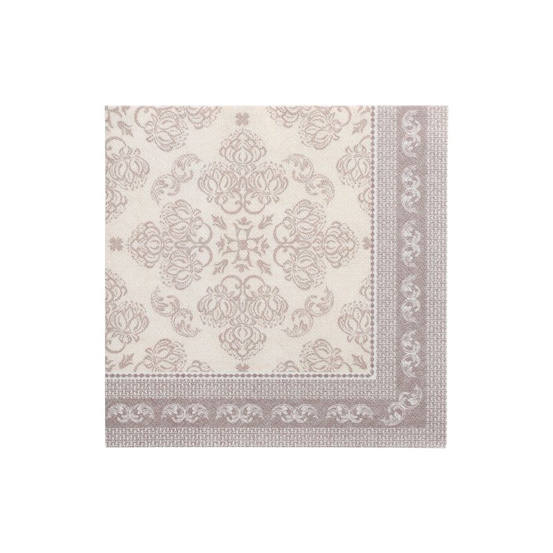 Servietten "ROYAL Collection" 1/4-Falz 40 x 40 cm mocca "Arabesque" - Bild 1