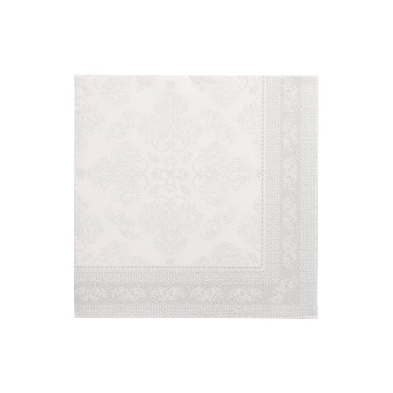 Servietten "ROYAL Collection" 1/4-Falz 40 x 40 cm weiss "Arabesque" - Bild 1