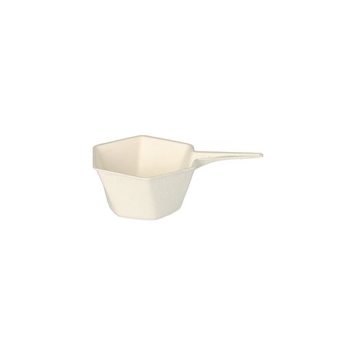 Bio amuse schaal suikerriet "pure" 25 ml 9,5 x 6,3 cm PFAS-vrij fingerfood steelpan bagasse wit 



 1