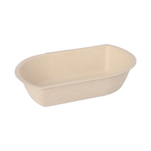 Bio snackbakje suikerriet 11,1 x 16,8 x 3,6 cm PFAS-vrij & plasticvrij frietbakje bagasse naturel 1