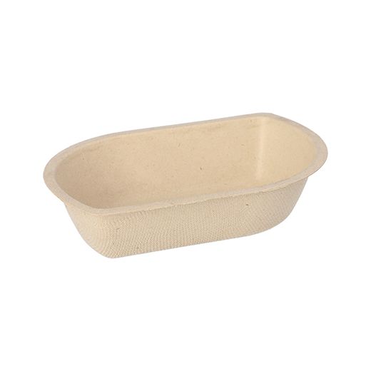 Bio snackbakje suikerriet 9,9 x 15 x 3,6 cm PFAS-vrij & plasticvrij frietbakje bagasse naturel 1