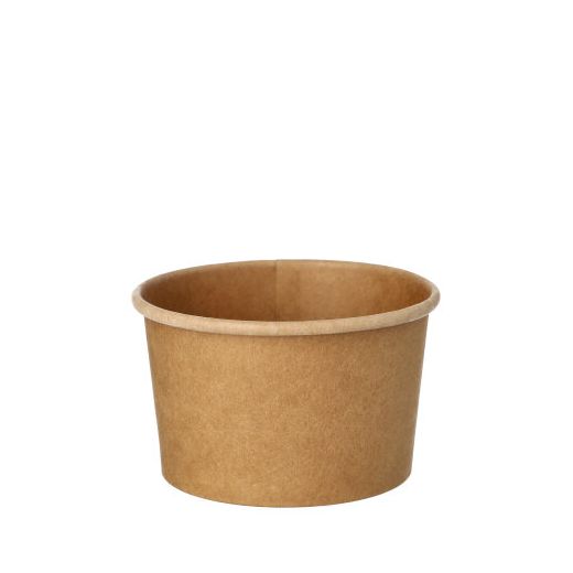 Soepbeker kraft karton 230 ml Ø 9,8 cm x 6 cm FSC bowl bruin 1