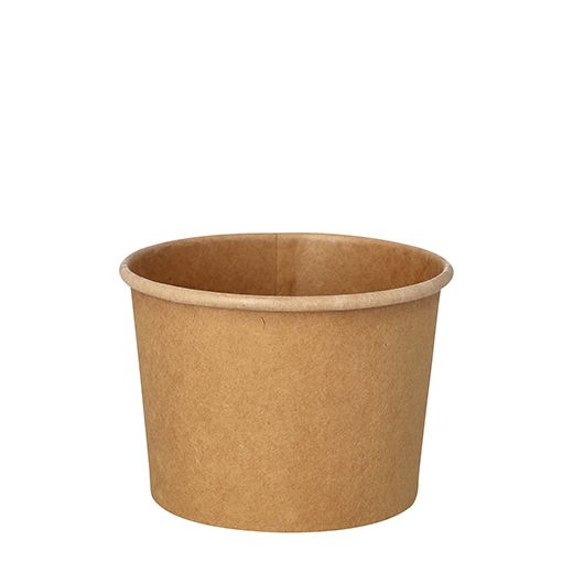 Soepbeker kraft karton 350 ml Ø 9,8 cm x 7 cm FSC bowl to go bruin
 1