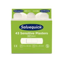 Salvequick Sensitive Pleisters voor gevoelige huid (43 stuks) wit, navulling