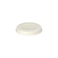 Deksel voor dressingbekers en sauscups suikerriet (bagasse) "pure" Ø 7,5 cm wit 