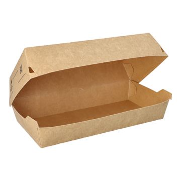 100% plasticvrij baguettebox met Notpla coating 23,5  x 12 FSC