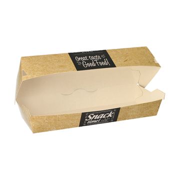 Baguettebox karton (Good Food) | 21 cm x 7,5 cm x 6,2 cm