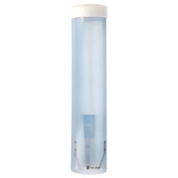 Dispenser voor puntbekers / waterbekers van PS Ø 8,5 cm · 42 cm transparant