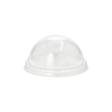 Bol deksel PET zonder gat Ø 8 cm · 4 cm dome deksel glashelder 