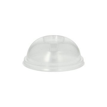 Deksel, PLA "pure" rond Ø 9,5 cm · 4,5 cm glashelder zonder gat