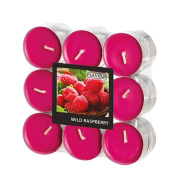 "Flavour by GALA" Geurkaars Ø 37,5 mm · 16,6 mm wijnrood - Wild Raspberry