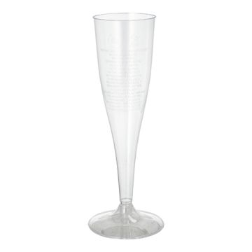 Champagne flutes, PS 0,1 l Ø 5,1 cm · 17 cm wegwerp champagneglazen, 1-delig