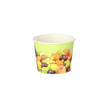 Ijsbekers, karton rond 100 ml Ø 7 cm · 5,3 cm "Fruit"