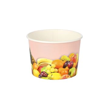 Ijsbekers, karton rond 150 ml Ø 7,7 cm · 5,5 cm "Fruit"