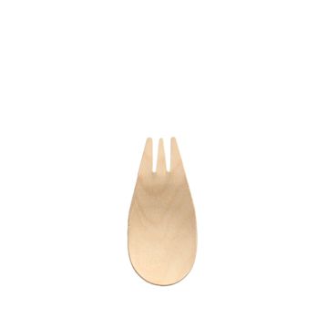 Fingerfood / amuse - sporks van hout "pure" 8,2 cm natuur