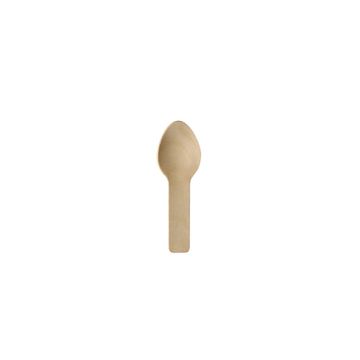 Fingerfood lepel hout "pure" 7,6 cm, houten amuse lepel