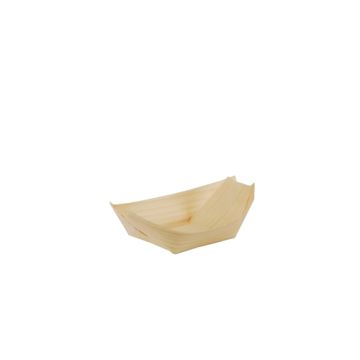 Fingerfood - Schalen, hout "pure" 11 cm x 6,5 cm "Bootje"