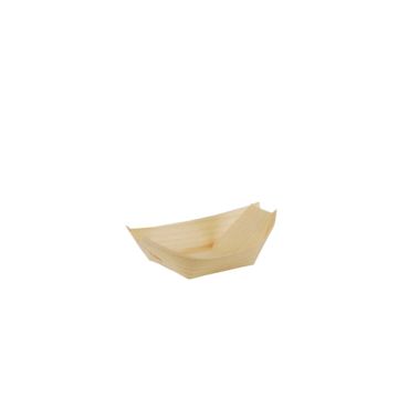 Fingerfood - Schalen, hout "pure" 8,5 cm x 5,5 cm "Bootje"