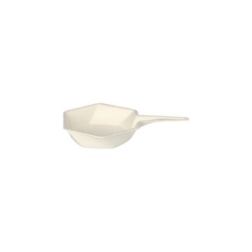 Bio amuse schaal suikerriet "pure" 15 ml 9,5 x 6,3 cm PFAS-vrij fingerfood steelpan bagasse wit 