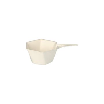 Bio amuse schaal suikerriet "pure" 25 ml 9,5 x 6,3 cm PFAS-vrij fingerfood steelpan bagasse wit 



