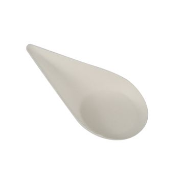 Fingerfood bordje, amuse bouche bordje suikerriet "pure" 10,5 cm x 5,7 cm, PFAS-vrij, druppel