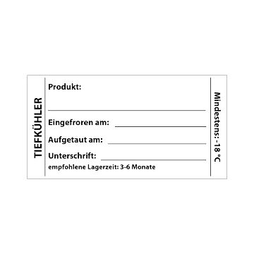 250 "LabelLord" etiketten 37 mm x 64 mm, wit, vriezer, afwasbaar