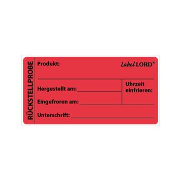 "LabelLord" Etiketten 40 mm x 113 mm rood, "monster"