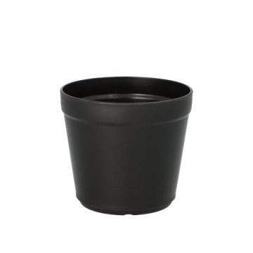 Herbruikbare bekers voor koude en warme dranken van zwart PP, 0,2 l Ø 8 cm · 7,1 cm, reusable koffiebekers, koffiekopjes