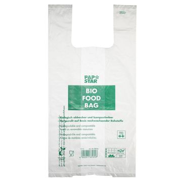 Hemddraagtassen, biologisch afbreekbare folie 55 cm x 28 cm transparante bio knoopzakken op rol