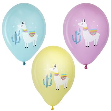 Ballonnen Ø 29 cm assorti kleuren "Lama"