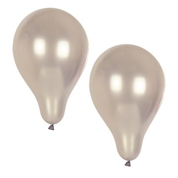 Ballonnen Ø 25 cm zilver