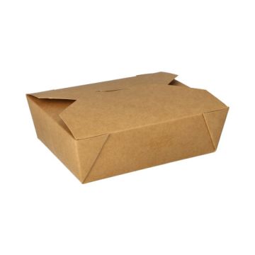 Kartonnen lunchboxen 1000 ml 5,5 cm x 13,5 cm x 16,8 cm bruin