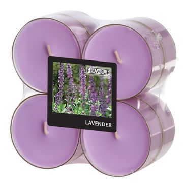 Maxi geurtheelichten, maxi geurende theelichtjes "Flavour" Ø 59 mm · 24 mm violet - geur lavendel