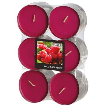 "Flavour by GALA" Maxi geurtheelichten Ø 58 mm · 24 mm wijnrood - Wild Raspberry