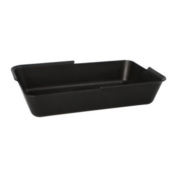 Herbruikbaar rechthoekige menuschalen / menubakken 15,6 x 23,4 x 4,7 cm  zwart, foodbox reusable