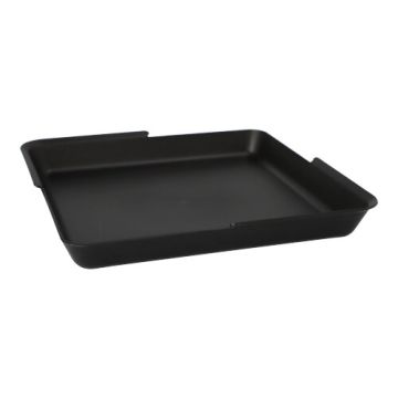 Herbruikbare menuschalen / menubakken 1-vaks 23,4 x 23,4 x 2,9 cm zwart, foodbox reusable