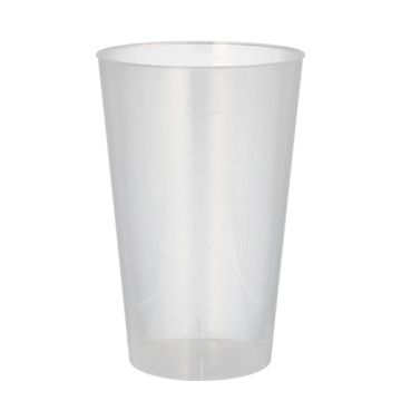 Herbruikbare drinkbekers PP 0,4 l Ø 8,6 cm · 13 cm reusable bierglas