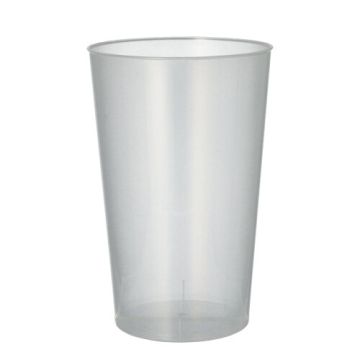 Herbruikbare drinkbekers PP 0,5 l Ø 9,1 cm · 14 cm reusable bierglas of drinkglazen