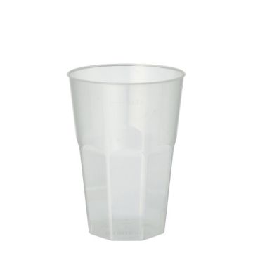 Herbruikbare drinkbekers voor caipirinha, PP 0,3 l Ø 8 cm · 11 cm helder onbreekbaar reusable