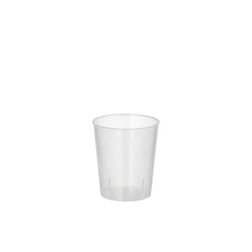 Herbruikbaar borrelglas PP 2 cl Ø 3,7 cm · 4,2 cm reusable shotglas voor sterke drank