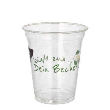 Drinkbekers PLA 0,3 l Ø 9,5 cm · 10,7 cm "Becher aus Mais"