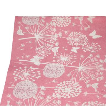 Papieren tafelkleed op rol, 3 m x 1,2 m, fuchsia "Meadow", weidelandschap