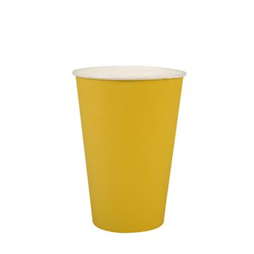 Drinkbekers, Karton 0,2 l Ø 7 cm · 9,7 cm geel