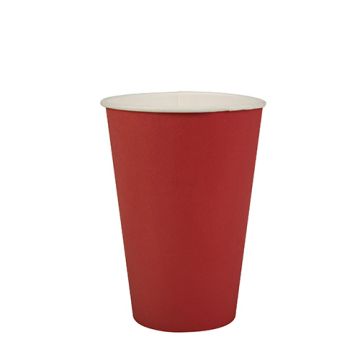 Drinkbekers, Karton 0,2 l Ø 7 cm · 9,7 cm rood